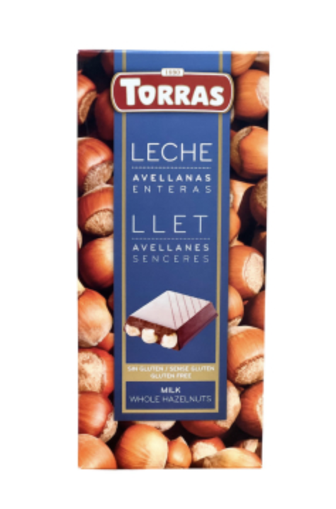 Шоколад молочний 137 Torras з фундуком 150г